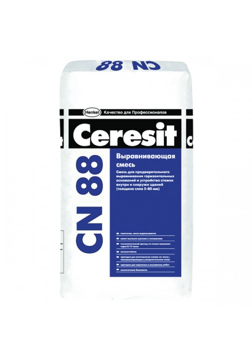 CERESIT CN 88 Высокопрочная стяжка пола (5-50мм) 25кг