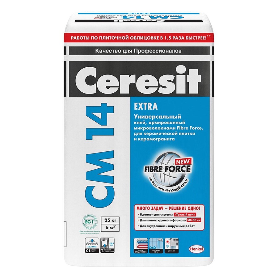 CERESIT CM 14 Клей Extra для плитки